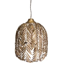 PTMD Mea Goud hanglamp metaal met palm blad design