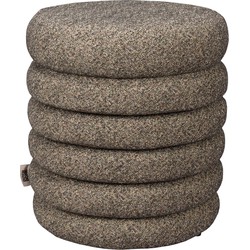 Dutchbone Fern Poef Zwart