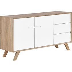 Beliani FORESTER - Sideboard-Lichte houtkleur-MDF