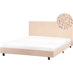 ALBI - Waterbed - Beige - 160 x 200 cm - Bouclé