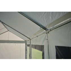 Ultimate Partytent PVC  3x6x2.2 meter in Wit-Antraciet