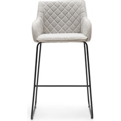 Riviera Maison Frisco Drive Bar Stool, mouliné linen, fabulous flax