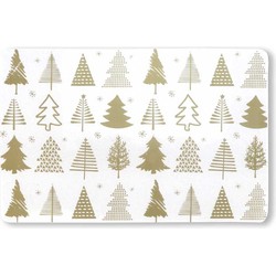 Unique Living - Placemat Xmas Tree 30x45cm Gold