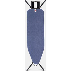 Strijkplank B, 124x38 cm, strijkerhouder - Denim Blue