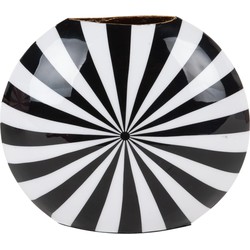 Vaas Candy Swirl - Zwart - 22x5x19cm