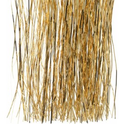 Decoris kerstboom folie slieren - tinsel - goud - 50 cm - Engelenhaar