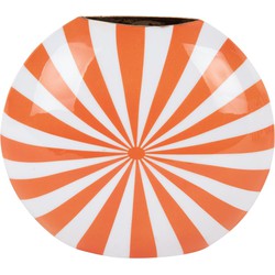 Vaas Candy Swirl - Oranje - 22x5x19cm