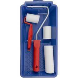 Lakroller schilderset - 5 en 10 cm - verfbak en beugel - verfset - Verfrollers