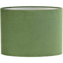 Light & Living - kap - Velours - groen - textiel - E27 - 3538282