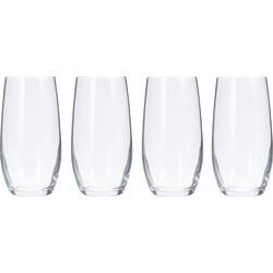 Drinkglazen of waterglazen - 8x stuks - verzwaard - gecurved - 360 ml - Drinkglazen