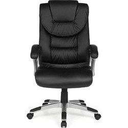 Pippa Design ergonomische bureaustoel draaistoel - zwart kunstleer