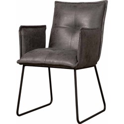 Tower living Seda armchair - fabric cherokee 1 grey