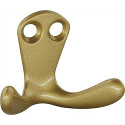 SIRO Kapstokhaak - goud - aluminium - 2,2 x 3,3 cm - Kapstokhaken