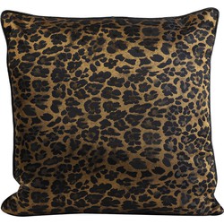 kussen leopard bruin goud 45 x 45