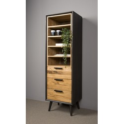 TOFF Bresso - Bookcase 3 drws. + 5 niches - 55