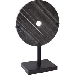 LOFT42 Circle Ornament op voet - Zwart Marmer Ø30cm