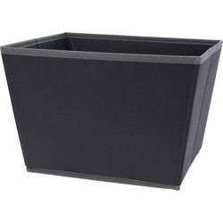 Kast opberg/opruim mand antraciet grijs 29 x 24 x 20 cm - Opbergmanden