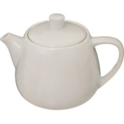 Secret de Gourmet Theepot Cameron - 1000 ml - keramiek - wit - deksel/handvat - Theepotten