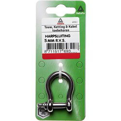 Harpsluiting 5mm rvs