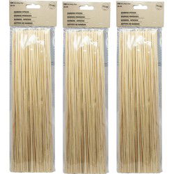 Sateprikkers - 300x - 30 cm - bamboe hout - spiezen - prikkers - bbq of grill spiesjes - prikkers (sate)