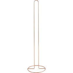 MSV Wc/toiletrolhouder reservoir - metaal - koper kleur - 50 cm - Voor 5 rollen - Toiletrolhouders