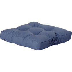 2 stuks - Loungekussen 50x50 cm casual steelblue