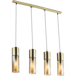 Moderne hanglamp Annika - L:80cm - E27 - Metaal - Messing