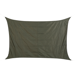 HESPERIDE HIXA Schaduwdoek - Rechthoek - Zonnedoeken - Luifel - Waterdicht bevestigingsmateriaal - 300x200cm - Polyester - Grijs