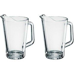 Bormioli RoccoLuxe water karaf - 2x - glas - 1,5 Liter - waterkan - Waterkannen