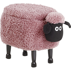 Beliani SHEEP - Dierenhocker-Roze-Polyester