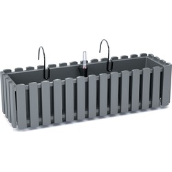 Prosperplast Plantenbak - kunststof - 58 cm - hout bruin - Plantenbakken