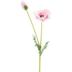Poppy spray soo pink 62 cm kunstbloemen