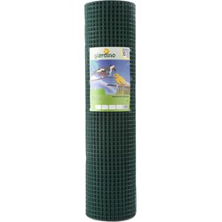 1_stuk_vastgezet - Gelast gaas geplastificeerd 19 x 1.1mm 101cm x 5m ral 6005 groen - Giardino