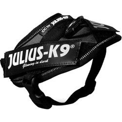JULIUS K9 IDC POWER-HARNAS/TUIG VOOR LABELS ZWART BABY 2/35-43 CM