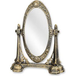 A CAST IRON DRESSING MIRROR