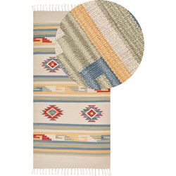 Beliani APARAN - Kelim-Beige-Katoen