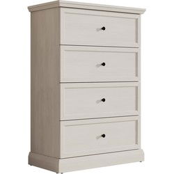 Meubella - Ladekast Leroy - Wit eiken - 75 cm