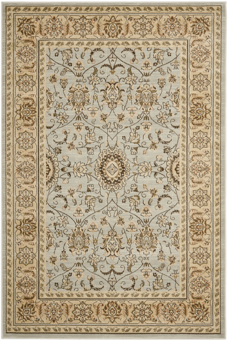 Safavieh Traditional Indoor Woven Area Rug, Florenteen Collection, FLR127, in Grey & Ivory, 155 X 231 cm - 