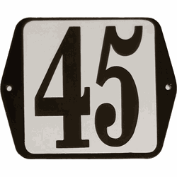 Huisnummer standaard nummer 45