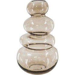 Vase - Organic - Glass - Brown - 16x14x27cm