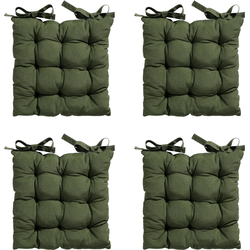 Madison Toscane Kussen - Panama Green - 46x46 - Groen - 4 Stuks