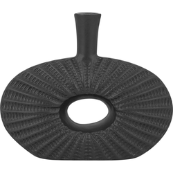 ARWAD - Decoratieve vaas - Zwart - Keramiek