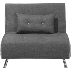 FARRIS  - Slaapbank 1-zit - Donkergrijs - Polyester