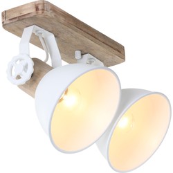 Mexlite wandlamp Gearwood - hout - rubber - 7969W