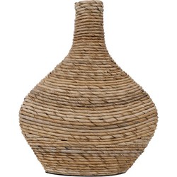 MUST Living Vase Onion large - 42xØ36 cm, banana bark with ceramic