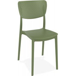 PALMA geperforeerde terrasstoel 53x45x82 cm Groen