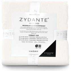Mousseline Dekbedovertrekset Micro - Off White - 200x220 + 2*60x70 cm