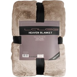 Tapijtenloods Heaven Vacht Plaid - Fluffy Deken - Hoogpolig - Soft Touch Effen - Taupe- 150x200 CM