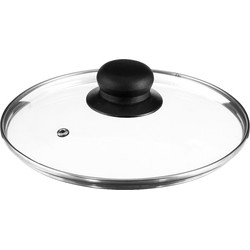 Decopatent® Universele Glazen Pan deksel - Ø20 cm - Ronde Pandeksel Glas met stoomgaatje - Transparant - Voor pannen van 20 Cm