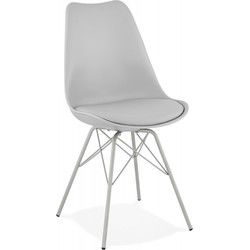 BYBLOS design stoel 55x45x83 cm Grijs